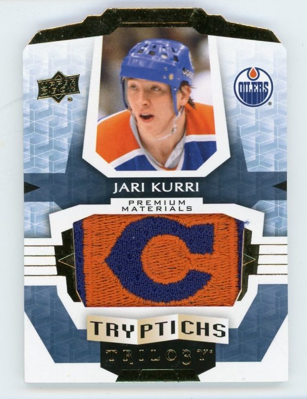 Jari Kurri 2016-17 UD Trilogy Tryptichs CCM Patch 1/1 #T-EDM3