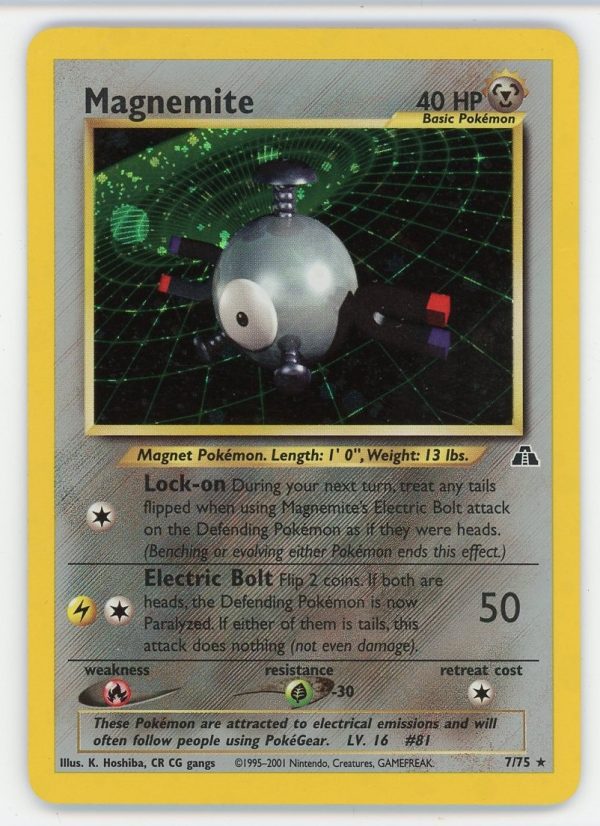 Magnemite Pokemon Neo Discovery Holo 7/75