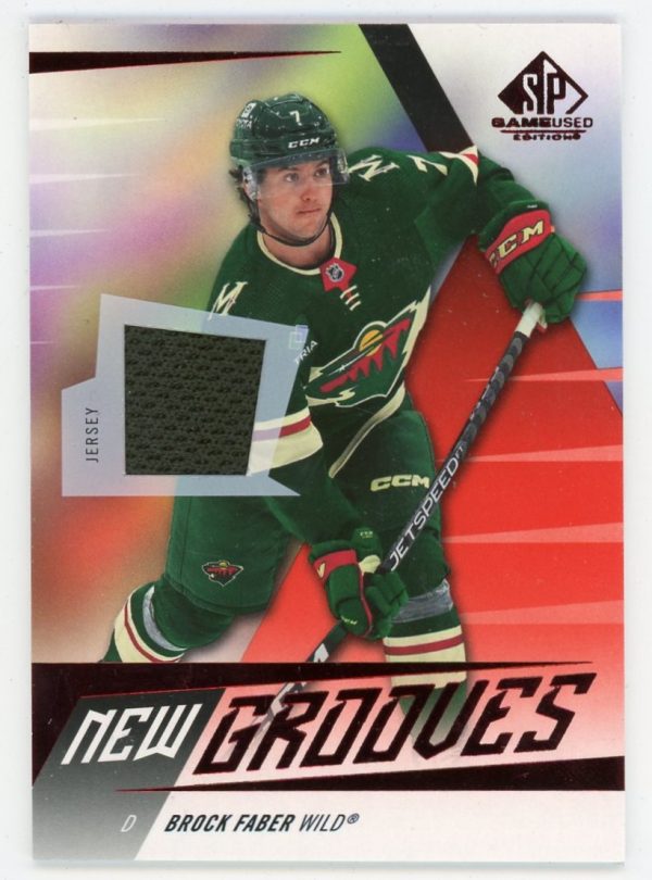 Brock Faber 2023-24 Upper Deck SPGU New Grooves Jersey RC #NG-10