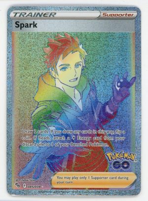 Spark Pokemon GO Trainer Rainbow Rare 085/078