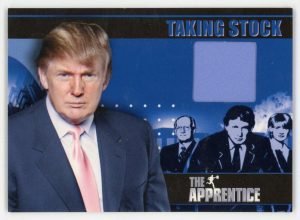 Donald Trump 2005 Comic Images The Apprentice Neck Tie Worn Relic Card RARE!