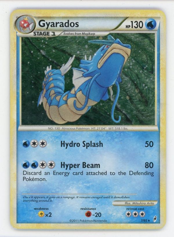 Gyarados Pokemon Call of Legends Holo Rare 7/95 MP