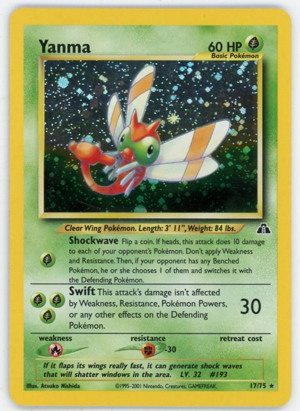 Yanma Pokemon Neo Discovery Holo 17/75