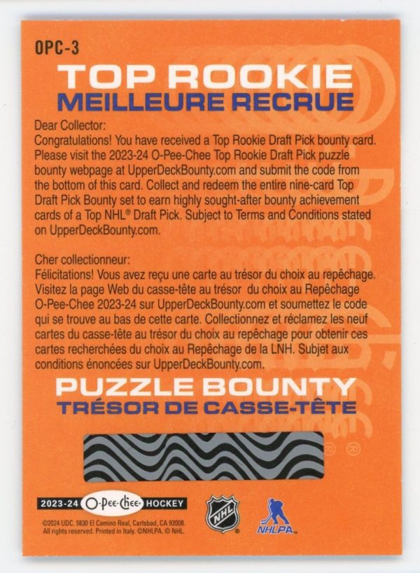 2023-24 O-Pee-Chee Top Rookie Puzzle Bounty #OPC-3