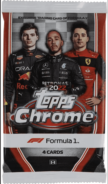 2022 Topps Chrome Formula 1 Hobby Pack (4) Cards