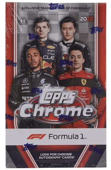 2022 Topps Chrome Formula 1 Hobby Box (18) Packs